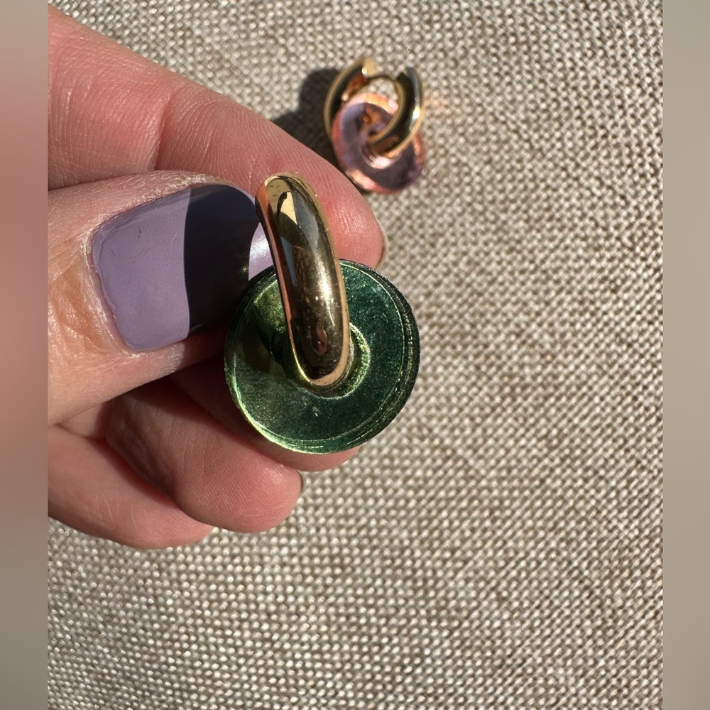 Gold Hoops with Interchangeable Charms